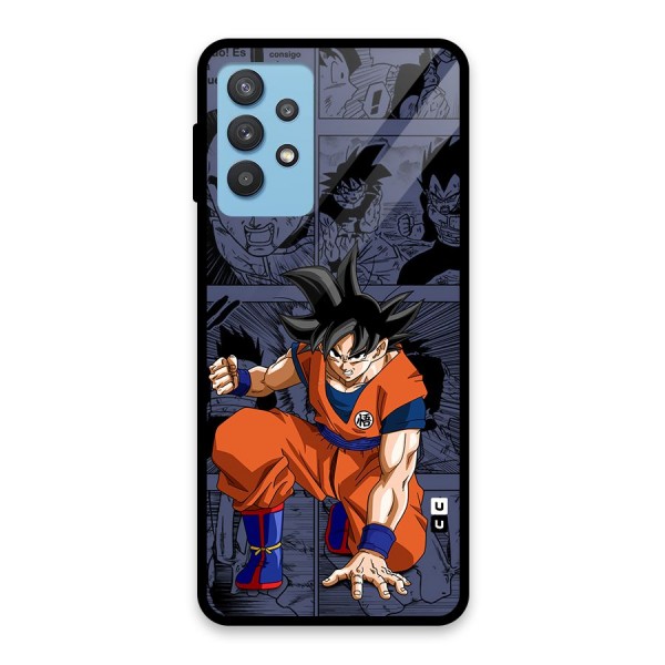 Goku Manga Art Glass Back Case for Galaxy M32 5G