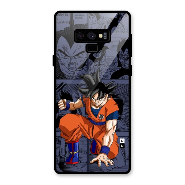 Goku Manga Art Glass Back Case for Galaxy Note 9