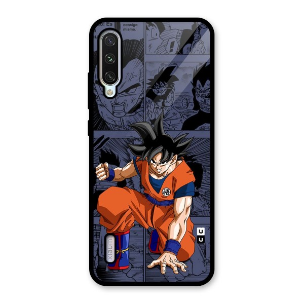 Goku Manga Art Glass Back Case for Mi A3