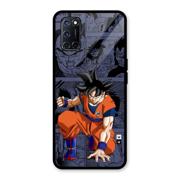 Goku Manga Art Glass Back Case for Oppo A52