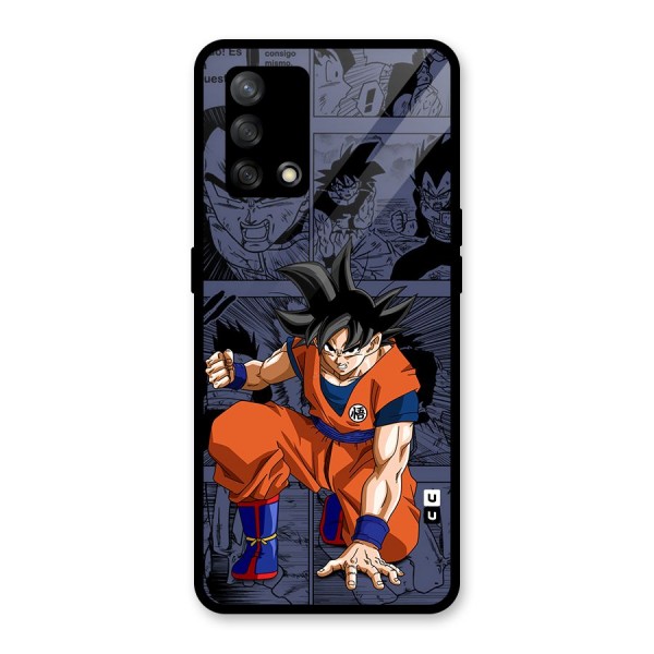 Goku Manga Art Glass Back Case for Oppo F19