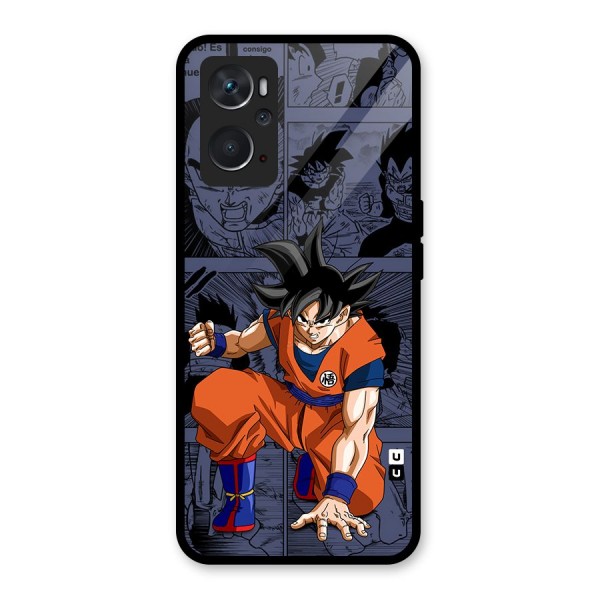 Goku Manga Art Glass Back Case for Oppo K10 4G