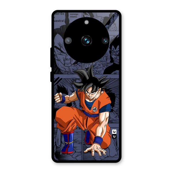 Goku Manga Art Glass Back Case for Realme 11 Pro