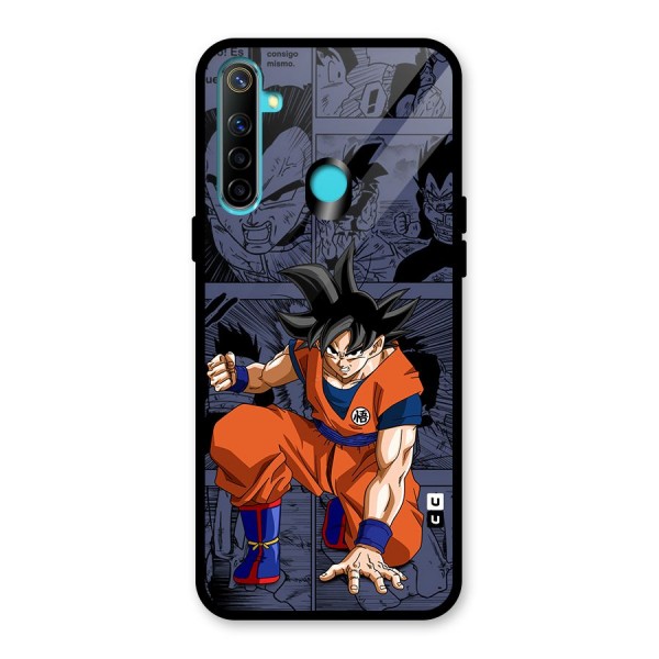 Goku Manga Art Glass Back Case for Realme 5s