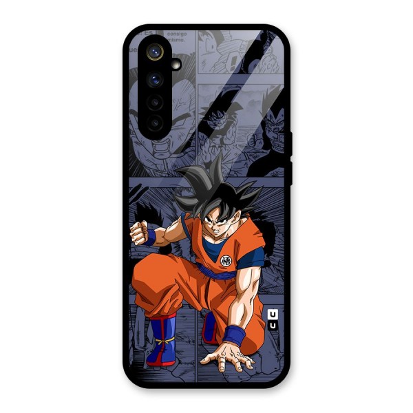 Goku Manga Art Glass Back Case for Realme 6i