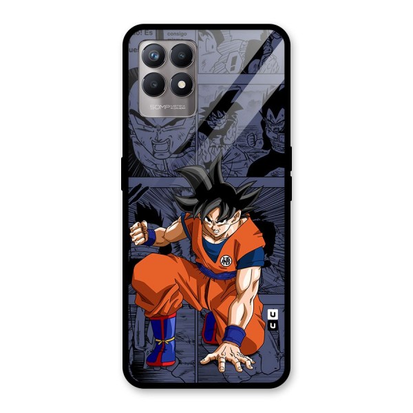 Goku Manga Art Glass Back Case for Realme 8i