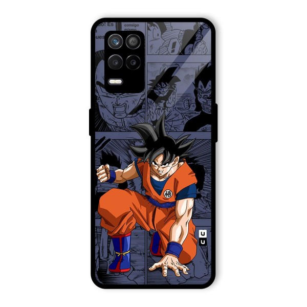 Goku Manga Art Glass Back Case for Realme 9 5G