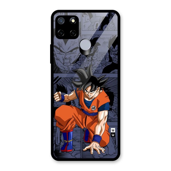 Goku Manga Art Glass Back Case for Realme C12