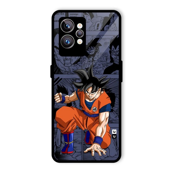 Goku Manga Art Glass Back Case for Realme GT2 Pro