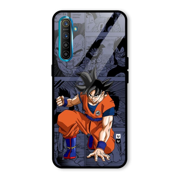 Goku Manga Art Glass Back Case for Realme X2