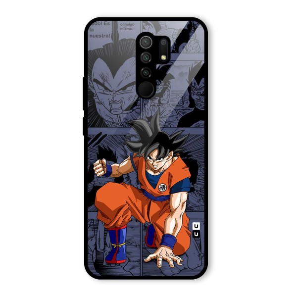 Goku Manga Art Glass Back Case for Redmi 9 Prime