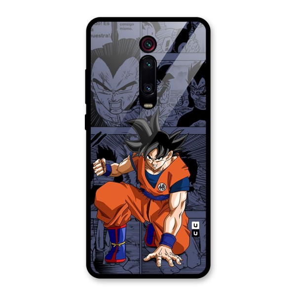 Goku Manga Art Glass Back Case for Redmi K20 Pro