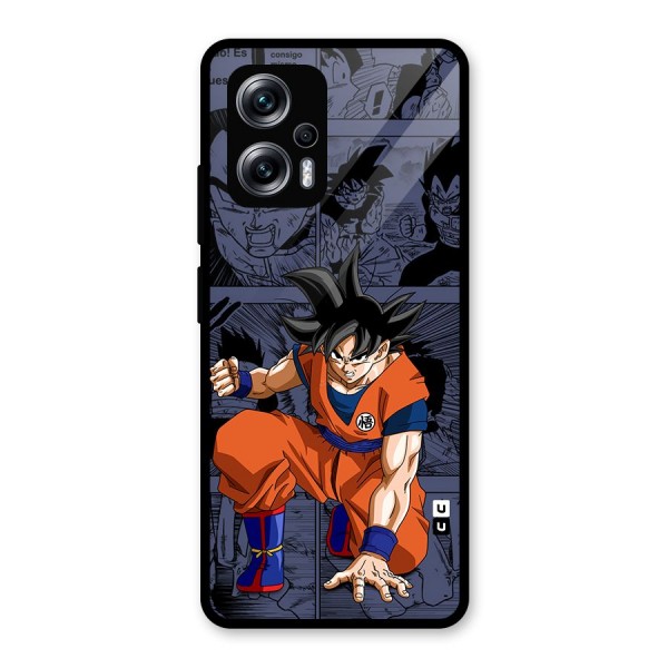 Goku Manga Art Glass Back Case for Redmi K50i