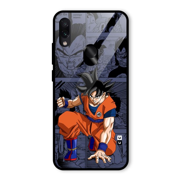 Goku Manga Art Glass Back Case for Redmi Note 7