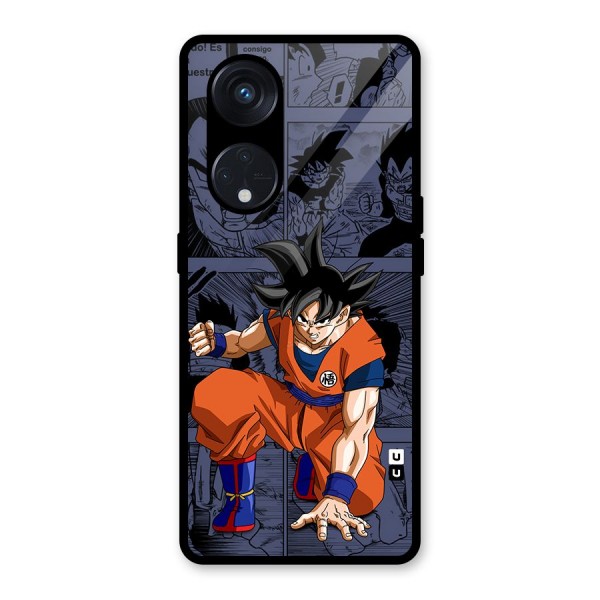 Goku Manga Art Glass Back Case for Reno8 T 5G