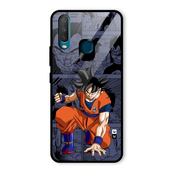 Goku Manga Art Glass Back Case for Vivo Y12