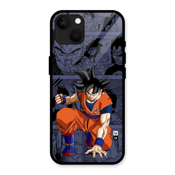 Goku Manga Art Glass Back Case for iPhone 13