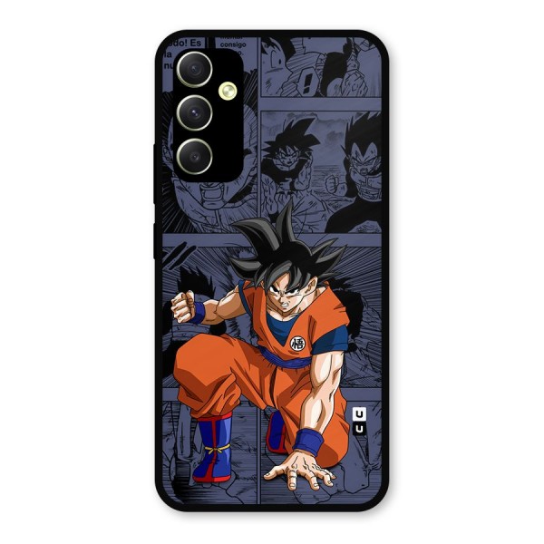 Goku Manga Art Metal Back Case for Galaxy A34