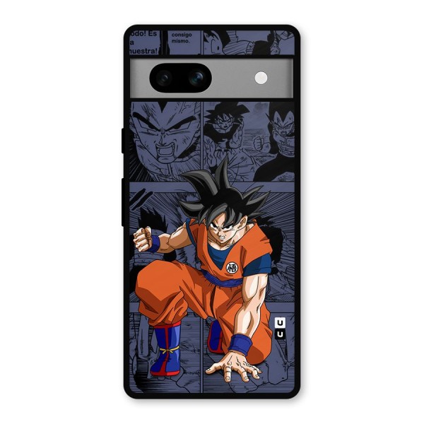 Goku Manga Art Metal Back Case for Google Pixel 7a