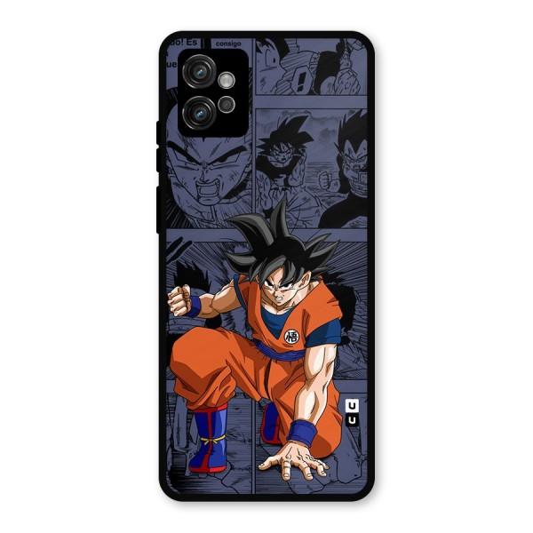 Goku Manga Art Metal Back Case for Moto G32