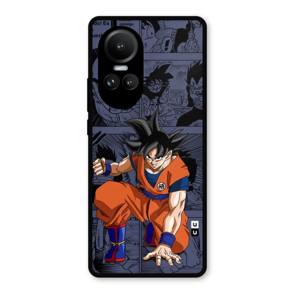 Goku Manga Art Metal Back Case for Oppo Reno10 Pro