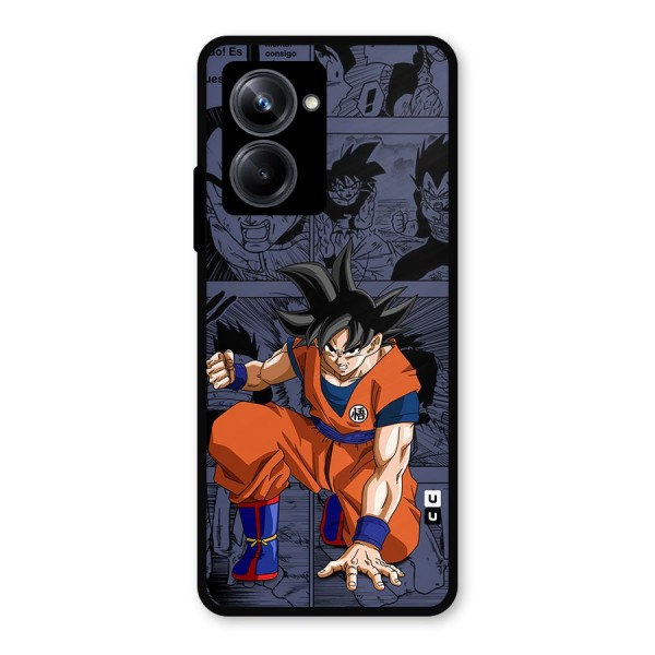 Goku Manga Art Metal Back Case for Realme 10 Pro