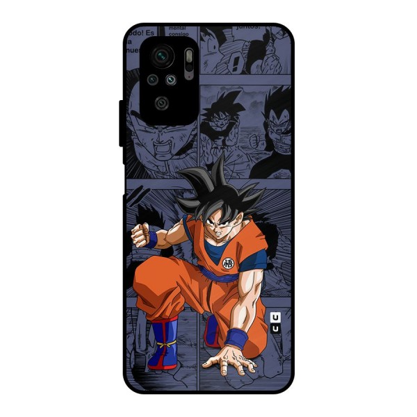 Goku Manga Art Metal Back Case for Redmi Note 10