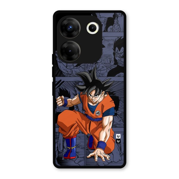 Goku Manga Art Metal Back Case for Tecno Camon 20