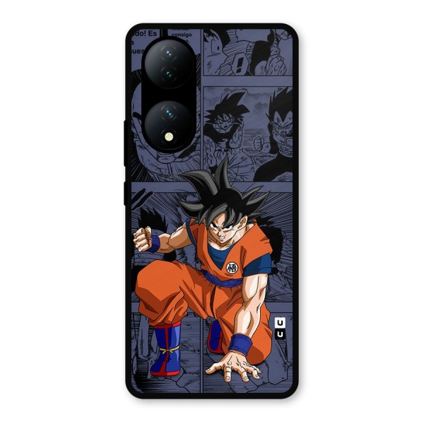 Goku Manga Art Metal Back Case for Vivo T2