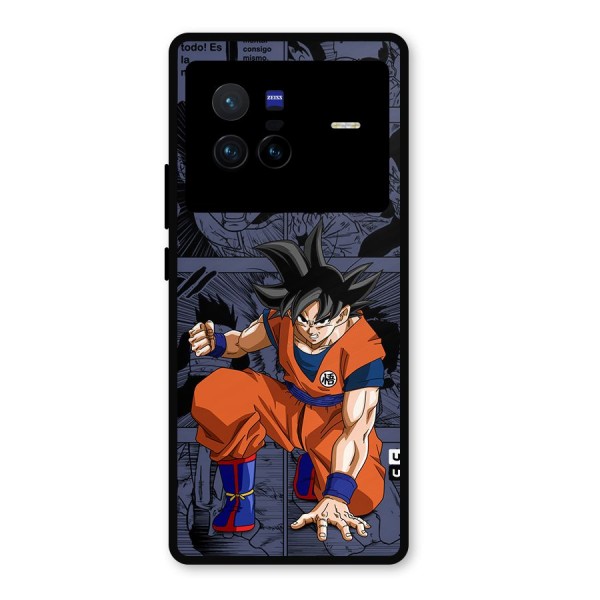 Goku Manga Art Metal Back Case for Vivo X80