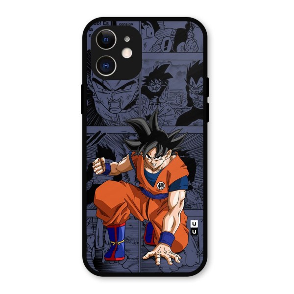 Goku Manga Art Metal Back Case for iPhone 12