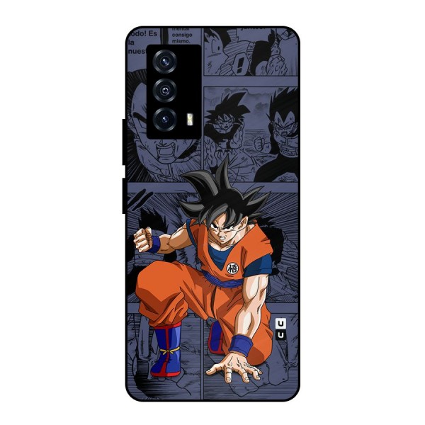 Goku Manga Art Metal Back Case for iQOO Z5