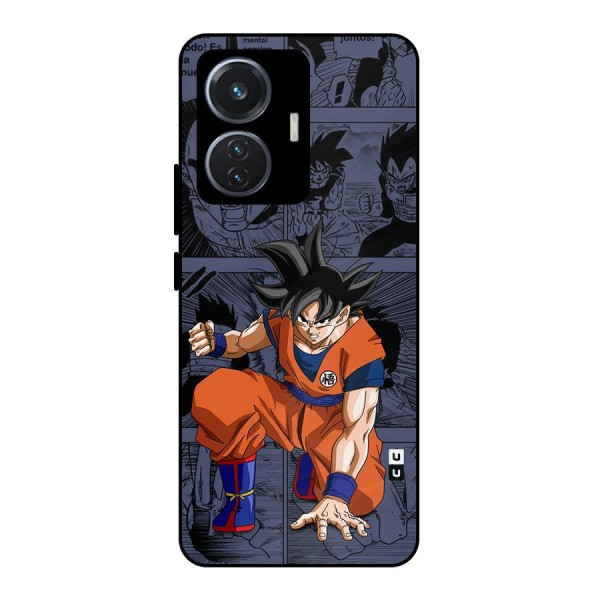 Goku Manga Art Metal Back Case for iQOO Z6 44W