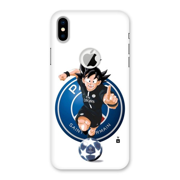 Goku Playing Goku Back Case for iPhone XS Logo Cut