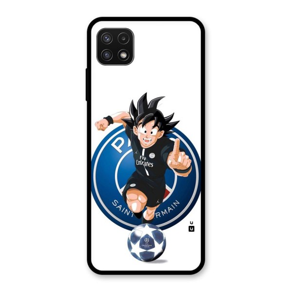 Goku Playing Goku Glass Back Case for Galaxy A22 5G