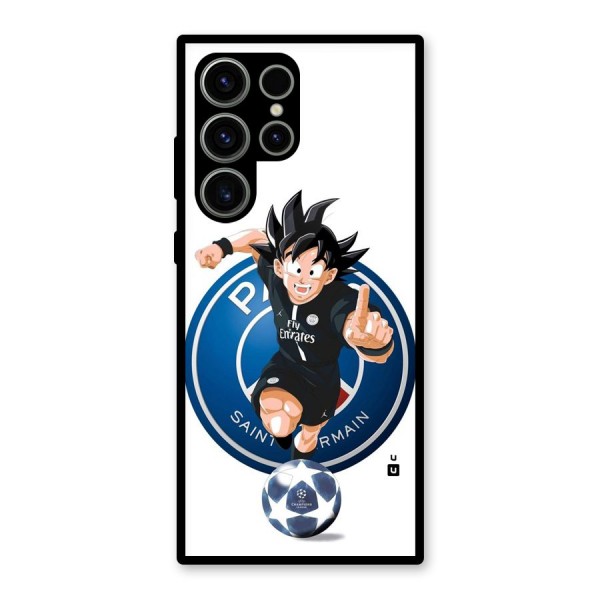 Goku Playing Goku Glass Back Case for Galaxy S23 Ultra