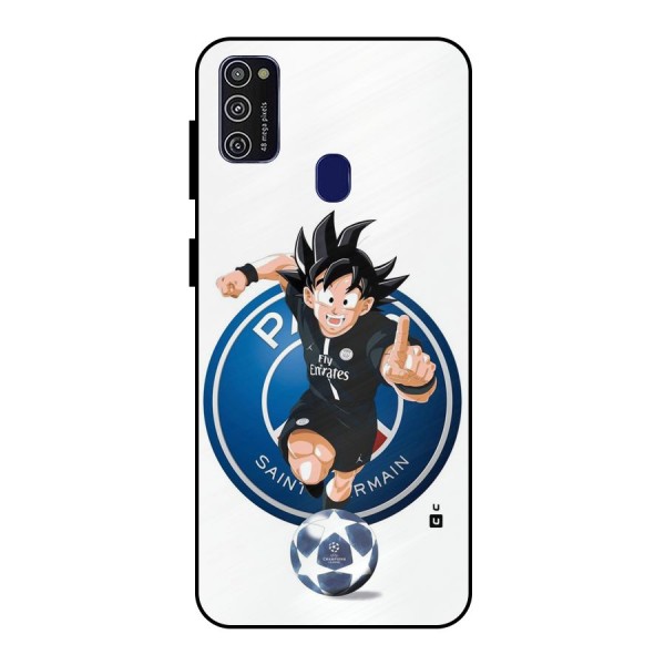 Goku Playing Goku Metal Back Case for Galaxy M21