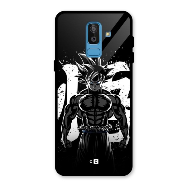 Goku Unleashed Power Glass Back Case for Galaxy J8