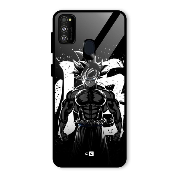 Goku Unleashed Power Glass Back Case for Galaxy M21