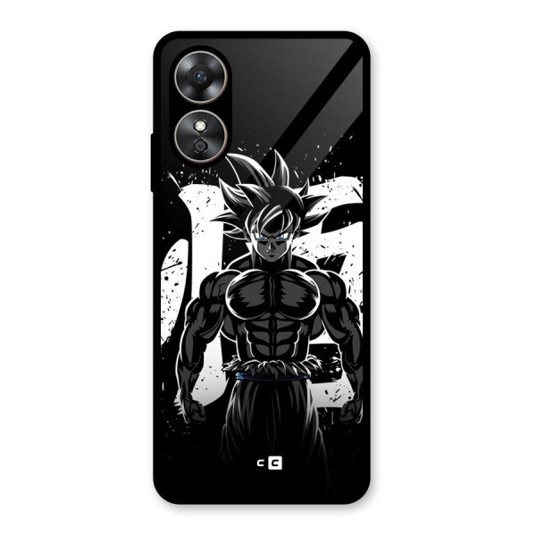 Goku Unleashed Power Glass Back Case for Oppo A17