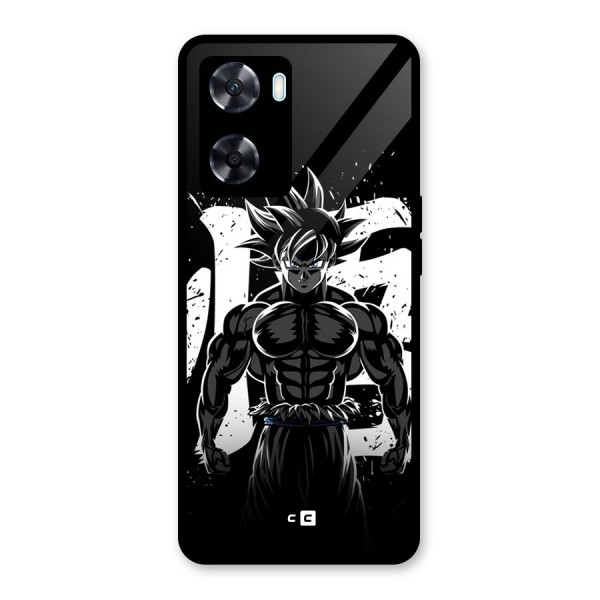 Goku Unleashed Power Glass Back Case for Oppo A77s