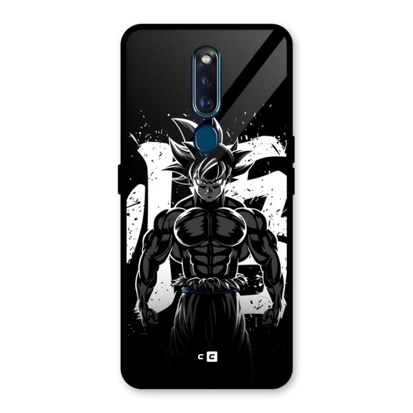 Goku Unleashed Power Glass Back Case for Oppo F11 Pro