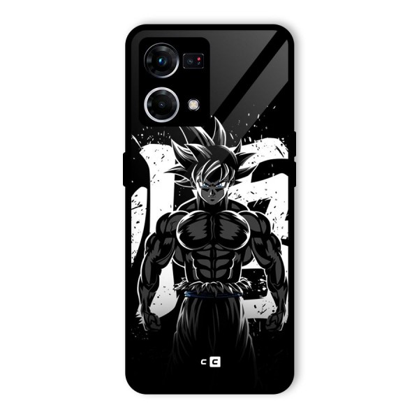 Goku Unleashed Power Glass Back Case for Oppo F21 Pro 4G