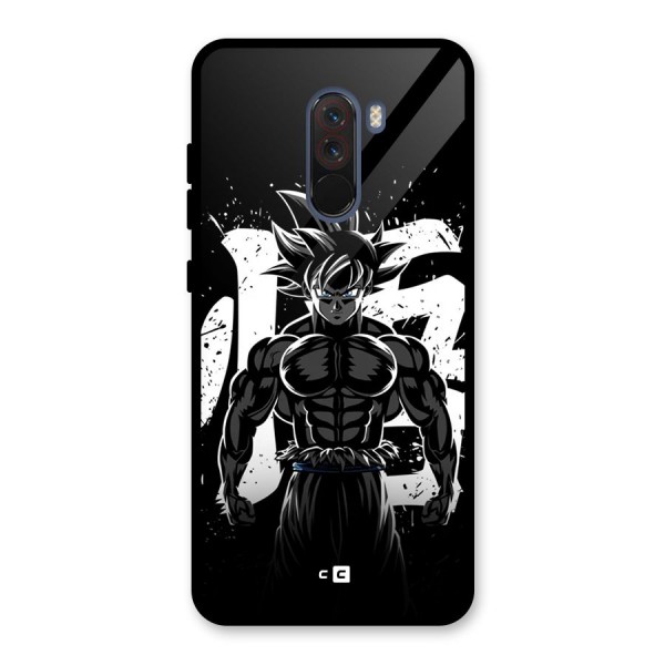 Goku Unleashed Power Glass Back Case for Poco F1