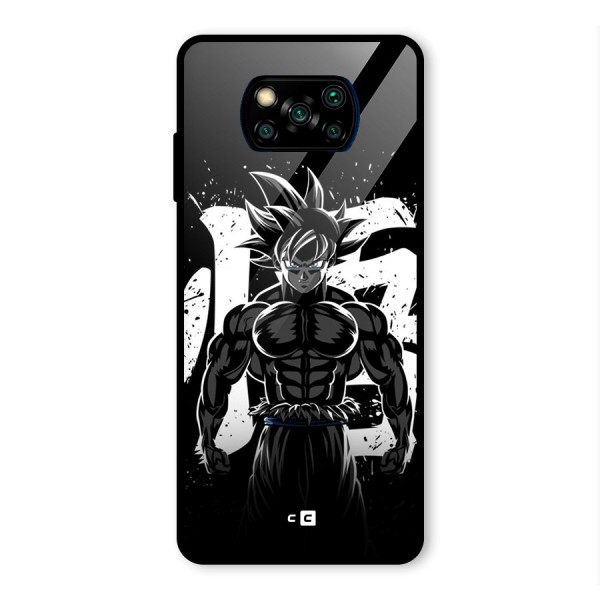 Goku Unleashed Power Glass Back Case for Poco X3 Pro