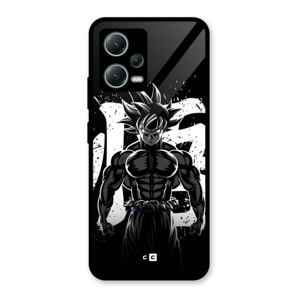 Goku Unleashed Power Glass Back Case for Poco X5