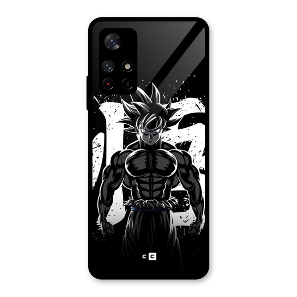 Goku Unleashed Power Glass Back Case for Redmi Note 11T 5G