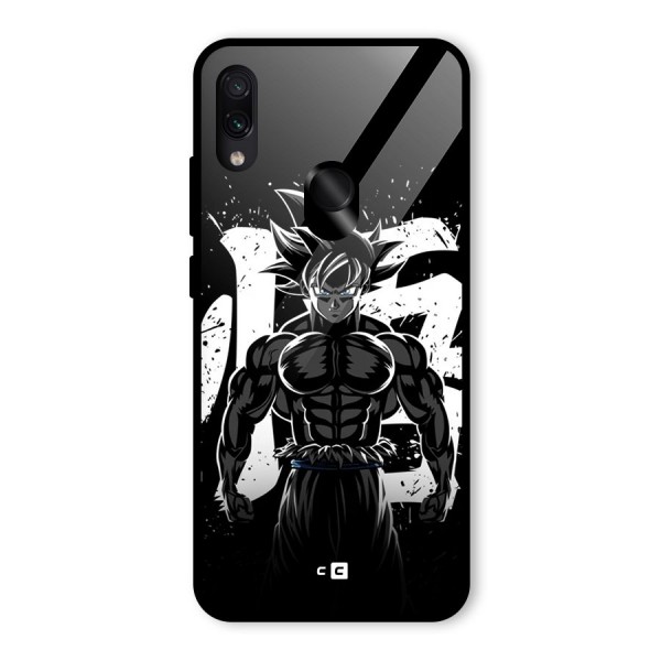 Goku Unleashed Power Glass Back Case for Redmi Note 7S