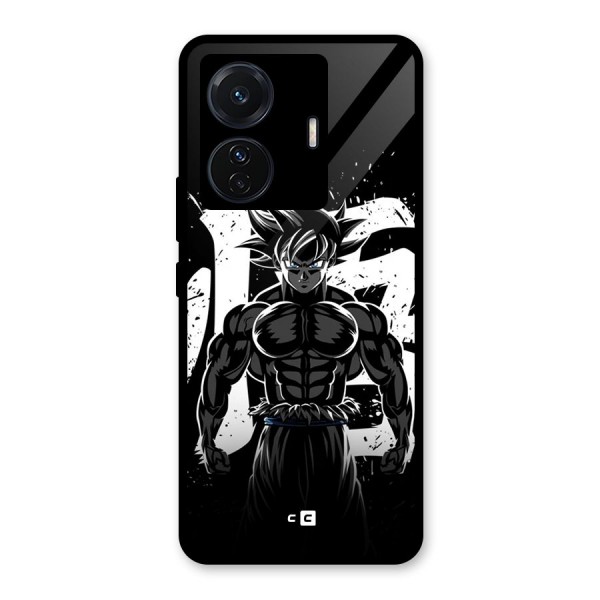 Goku Unleashed Power Glass Back Case for Vivo T1 Pro