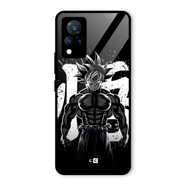 Goku Unleashed Power Glass Back Case for Vivo V21 5G